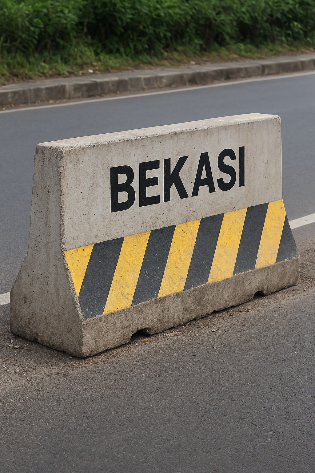 Harga Road Barrier Beton Bekasi Pembatas Jalan Murah